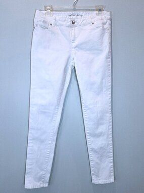 Michael Kors White Cigarette Jeans Size 4